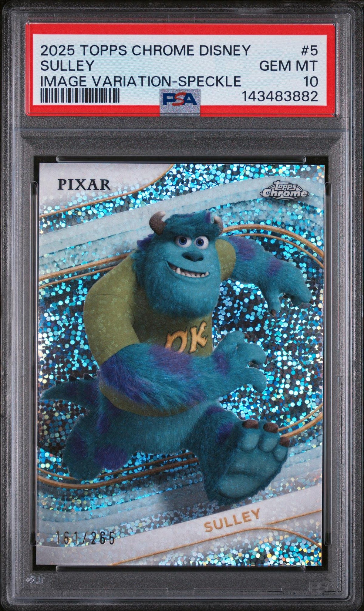 2025 Topps Chrome Disney Image Variation-Speckle Sulley #5 /265 PSA 10 143483882
