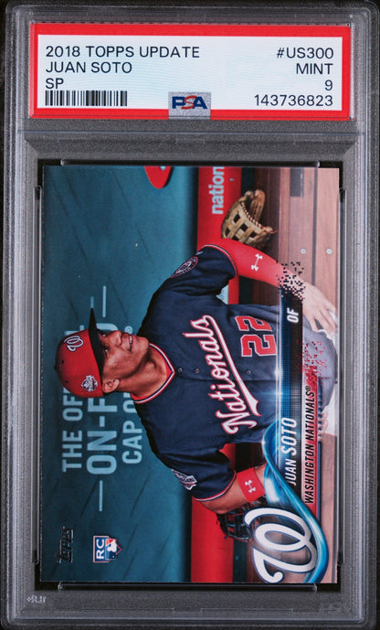 2018 Topps Update Variation, Sp Juan Soto #Us300a PSA 9