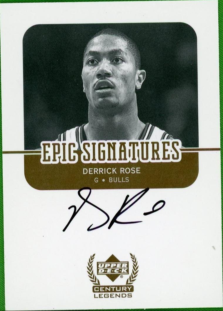 2008-09 Ultimate Collection Derrick Rose Century Legends Epic Rc Auto