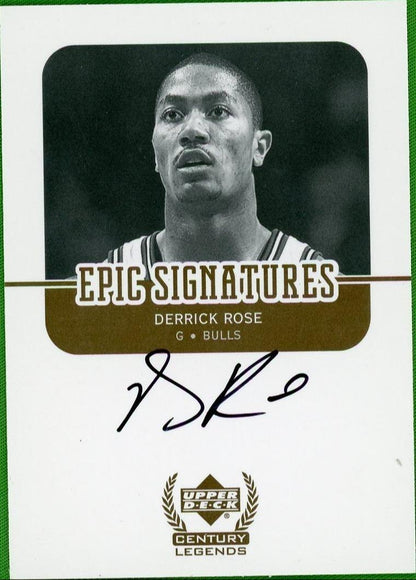 2008-09 Ultimate Collection Derrick Rose Century Legends Epic Rc Auto