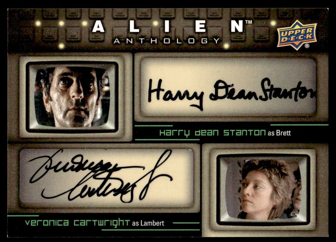 2016 Upper Deck Da-Cs Harry Dean Stanton Veronica Cartwright Alien Anthology Auto