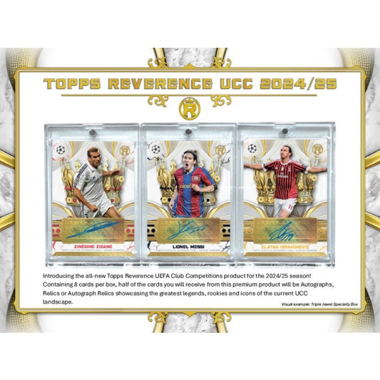 2024-25 Topps Uefa Club Competitions Reverence Soccer Hobby Box