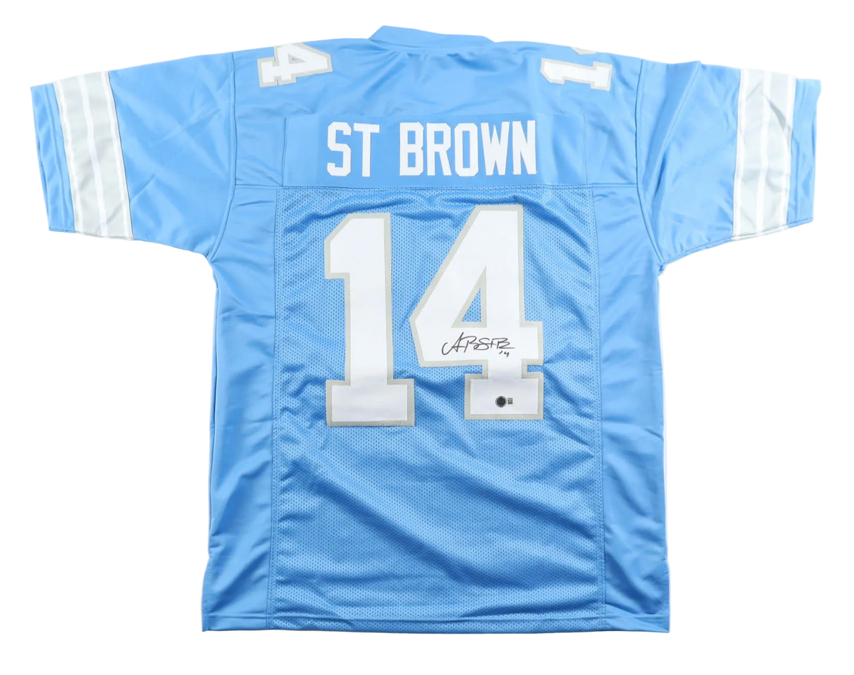 Amon-Ra St Brown Autographed Signed Custom Jersey With Beckett Coa