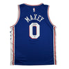 Autographed/Signed Tyrese Maxey Philadelphia 76ers Sixers Blue Authentic Basketball Jersey Fanatics COA
