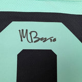 Autographed/Signed Matty Beniers Seattle Kraken Blue Authentic Hockey Jersey Fanatics COA