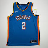 Autographed/Signed Shai Gilgeous-Alexander SGA Oklahoma City OKC Thunder Blue Authentic Basketball Jersey JSA COA