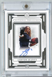 2025 Panini National Treasures Ashton Jeanty #RSFPAJY /99 Auto Rookie RC Football Card