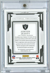 2025 Panini National Treasures Ashton Jeanty #RSFPAJY /99 Auto Rookie RC Football Card