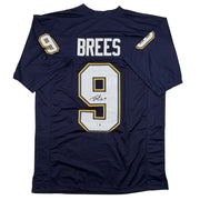 Autographed/Signed Drew Brees Los Angeles San Diego Navy Blue Football Jersey Beckett BAS COA