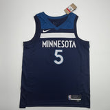 Autographed/Signed Anthony Edwards Minnesota Timberwolves Blue #5 Authentic Basketball Jersey PSA/DNA COA