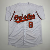 Autographed/Signed Cal Ripken Jr. Baltimore White Stat Baseball Jersey JSA COA