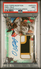 2023 Topps Inception Inception Autograph Patch Green Oneil Cruz #Iapocr /99 PSA 9