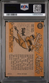 Graded 1960 Topps Mickey Mantle #563 All Star Baseball Card PSA 2 Good