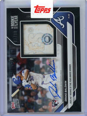 2025 Topps Now Drake Baldwin #OS1B Black Relic Auto /10 2025 NL Rookie of the Year Award Winner Atlanta Braves Rookie RC Baseball Card
