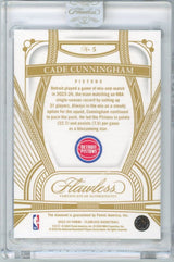 2023 Panini Flawless Cade Cunningham #5 /20 Diamond Basketball Card
