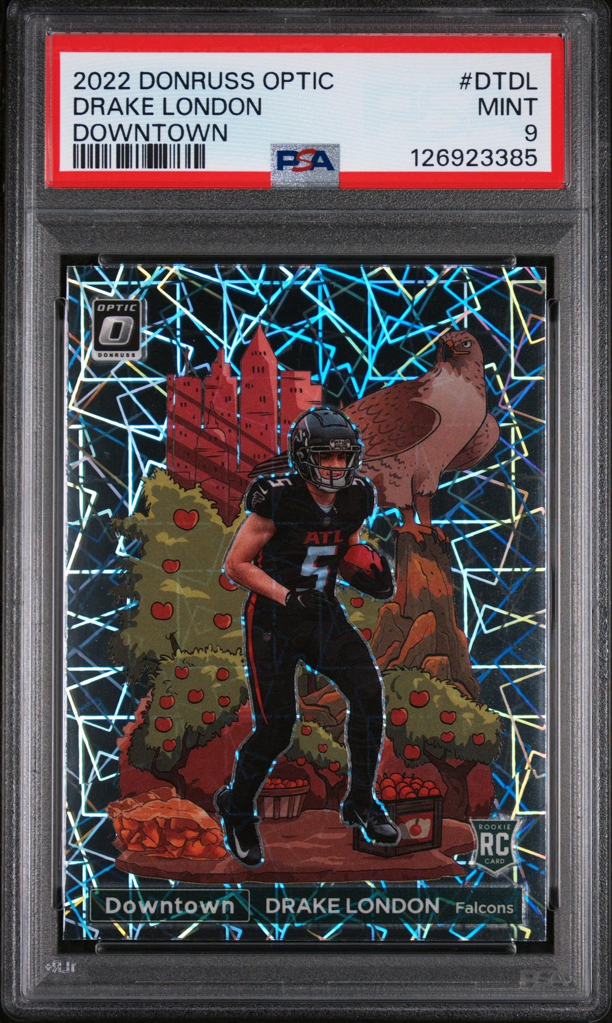 2022 Donruss Optic Downtown Drake London #Dtdl PSA 9