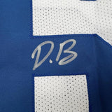 Framed Autographed/Signed Daron Bland 35x39 Dallas White Football Jersey JSA COA