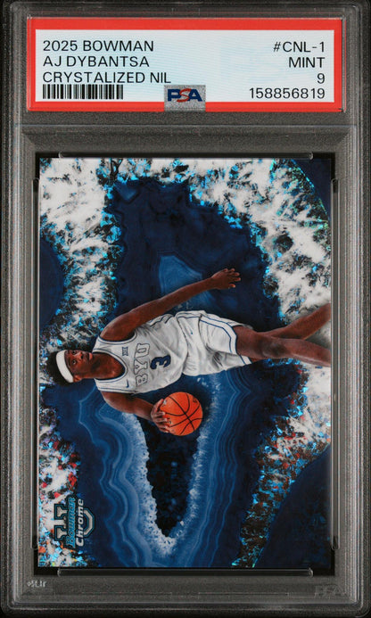 2025 Bowman Chrome Crystalized Nil Aj Dybantsa #Cnl-1 PSA 9