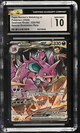 2025 Destined Rivals # Team Rocket's Nidoking Ex Special Illustration Rare CGC 10