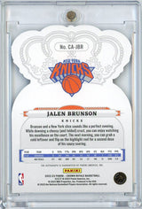 2022 Panini Crown Royale Jalen Brunson #CAJBR /75 Blue Auto Basketball Card