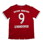 Autographed/Signed Robert Lewandowski Bayern Munich Red Soccer Futbol Jersey Beckett BAS COA