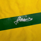 Autographed/Signed Jairzinho Brazil Yellow Soccer Futbol Jersey Beckett BAS COA