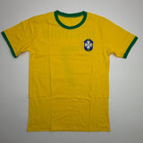 Autographed/Signed Jairzinho Brazil Yellow Soccer Futbol Jersey Beckett BAS COA