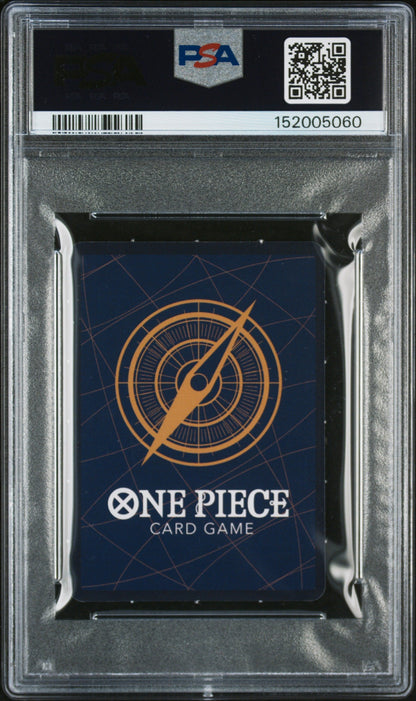 2023 One Piece Saikyo Jump Mini Promo Japanese Perforated May Holo Portgas D. Ace #13 PSA 9