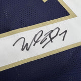 Framed Autographed/Signed Will Fuller 35x39 Notre Dame Blue College Football Jersey JSA COA
