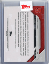 2025 Topps Bowman U Now Kiyan Anthony #4A Orange Sneaker Relic /25 Like Father, Like Son: Anthony Shines in Opener Rookie RC Basketball Card