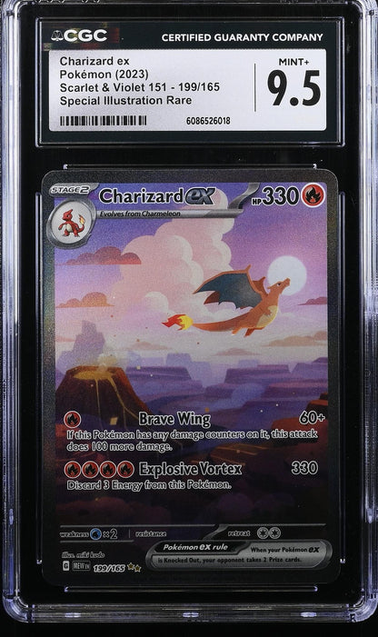 2023 Scarlet & Violet #199/165 Charizard Ex Special Illustration Rare CGC 9.5