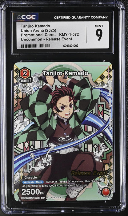 2025 Union Arena #Kmy-1-072 Tanjiro Kamado Release Event CGC 9