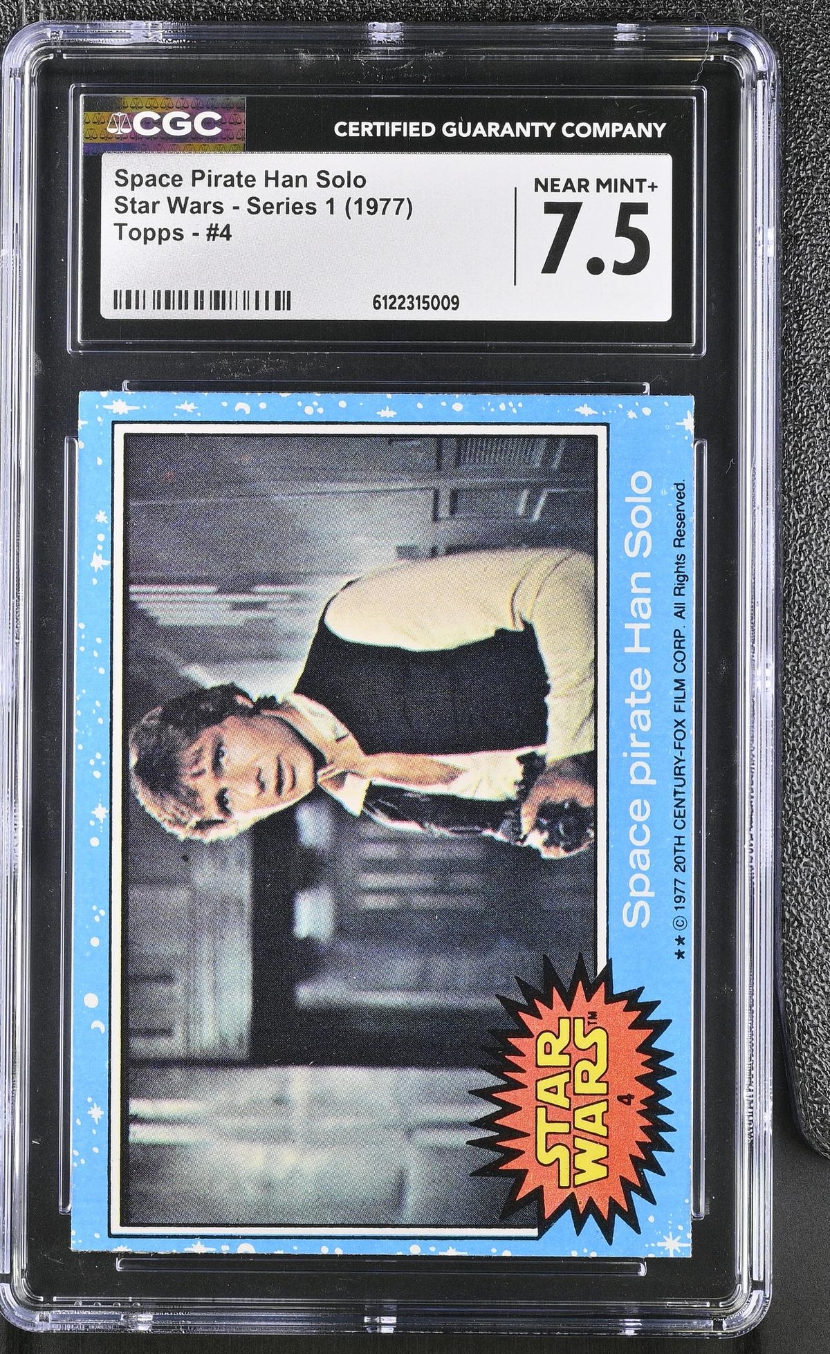 1977 #4 Han Solo Star Wars - Series 1 CGC 7.5