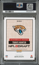 Graded 2025 Panini Instant Travis Hunter #NFLDN2 NFL Draft Night Auto Rookie RC Football Card Authentic Auto PSA 10 Gem Mint