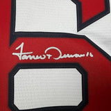 Framed Autographed/Signed 35x39 Jarren Duran Boston Red Sox White Authentic Baseball Jersey Fanatics & MLB COA