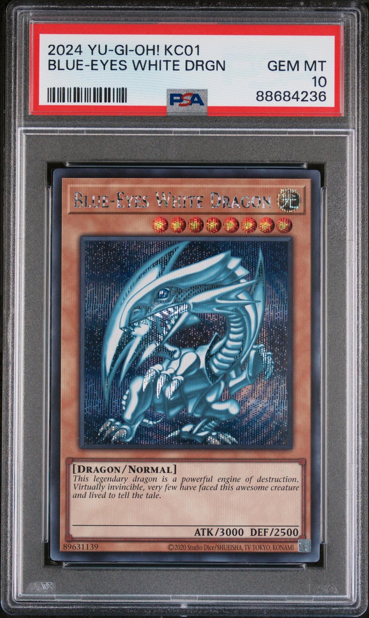 2024 25Th Anniversary Ultimate Kaiba Set Blue-Eyes White Dragon #Kc01en004 PSA 10