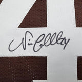 Framed Autographed/Signed Nick Chubb 35x39 Cleveland Brown Football Jersey Beckett BAS COA