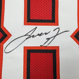 Framed Autographed/Signed Leonard Fournette 35x39 Tampa Bay Red Football Jersey Beckett BAS COA