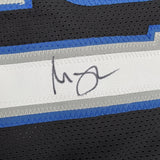 Framed Autographed/Signed Moritz Moe Wagner 35x39 Orlando Black Basketball Jersey Pristine PA COA