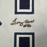 Framed Autographed/Signed Tony Hill 35x39 Dallas Blue Football Jersey JSA COA