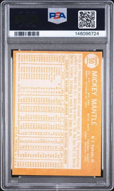 Graded 1964 Topps Mickey Mantle #50 Baseball Card PSA 2 Good