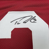 Framed Autographed/Signed Trent Richardson 35x39 Roll Tide Alabama Red College Football Jersey Beckett BAS COA