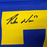 Autographed/Signed Puka Nacua #17 Los Angeles LA Rams Blue Authentic Nike Rookie Football Jersey Fanatics COA