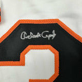Framed Autographed/Signed Orlando Cepeda 35x39 San Francisco White Baseball Jersey Beckett BAS COA