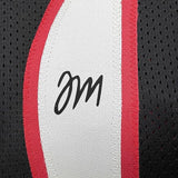 Framed Facsimile Autographed Tyrese Maxey 35x39 Philadelphia Retro Black Reprint Laser Auto Basketball Jersey