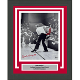 Framed Autographed/Signed Bobby Bob Knight Chair Throw Indiana Hoosiers 16x20 College Basketball Photo Beckett BAS COA
