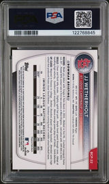 Graded 2025 Topps Bowman JJ Wetherholt #BCP22 Chrome Prospects Mini Diamond Rookie RC Baseball Card PSA 10 Gem Mint