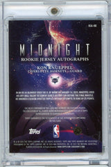 2025 Topps Midnight Kon Knueppel #RJAKK Rookie Jersey Autographs /75 Charlotte Hornets Rookie RC Basketball Card