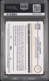 Graded 2024 Topps Update Paul Skenes #US100 Rainbow Foil Rookie RC Baseball Card PSA 10 Gem Mint