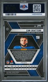 Graded 2025 Panini Mosaic Cam Skattebo #271 Red Camo Rookie RC Football Card PSA 10 Gem Mint